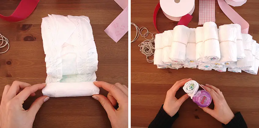 How to make a diaper cake