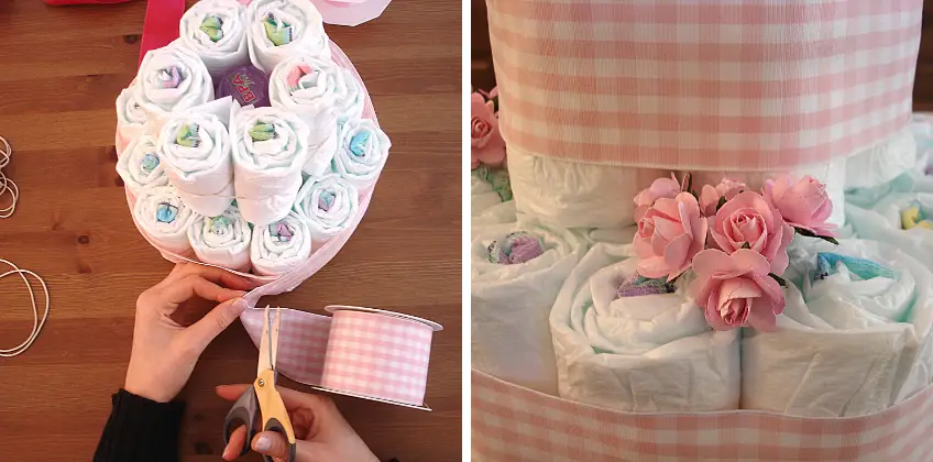 How to make a diaper cake