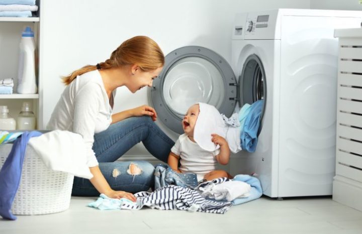 Baby proofing laundry baby wash