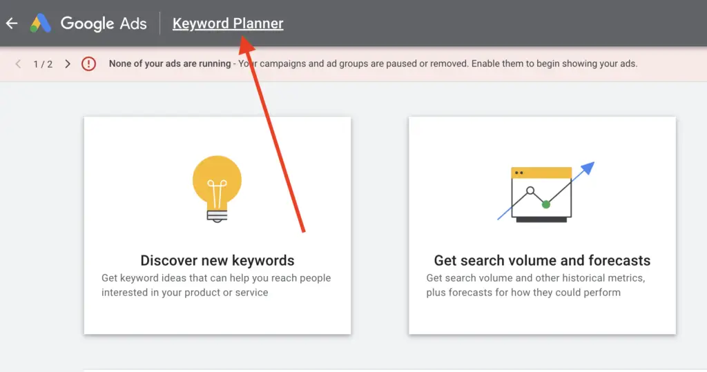 Google Ads - Keyword Planner