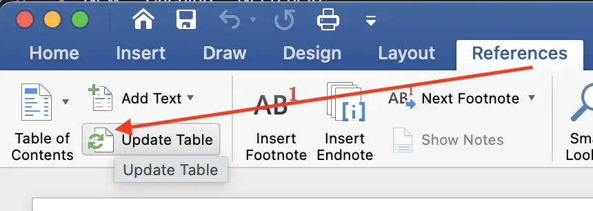 How to create a table of contents in Word