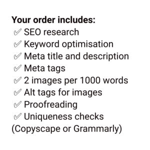 Your blog writing order includes